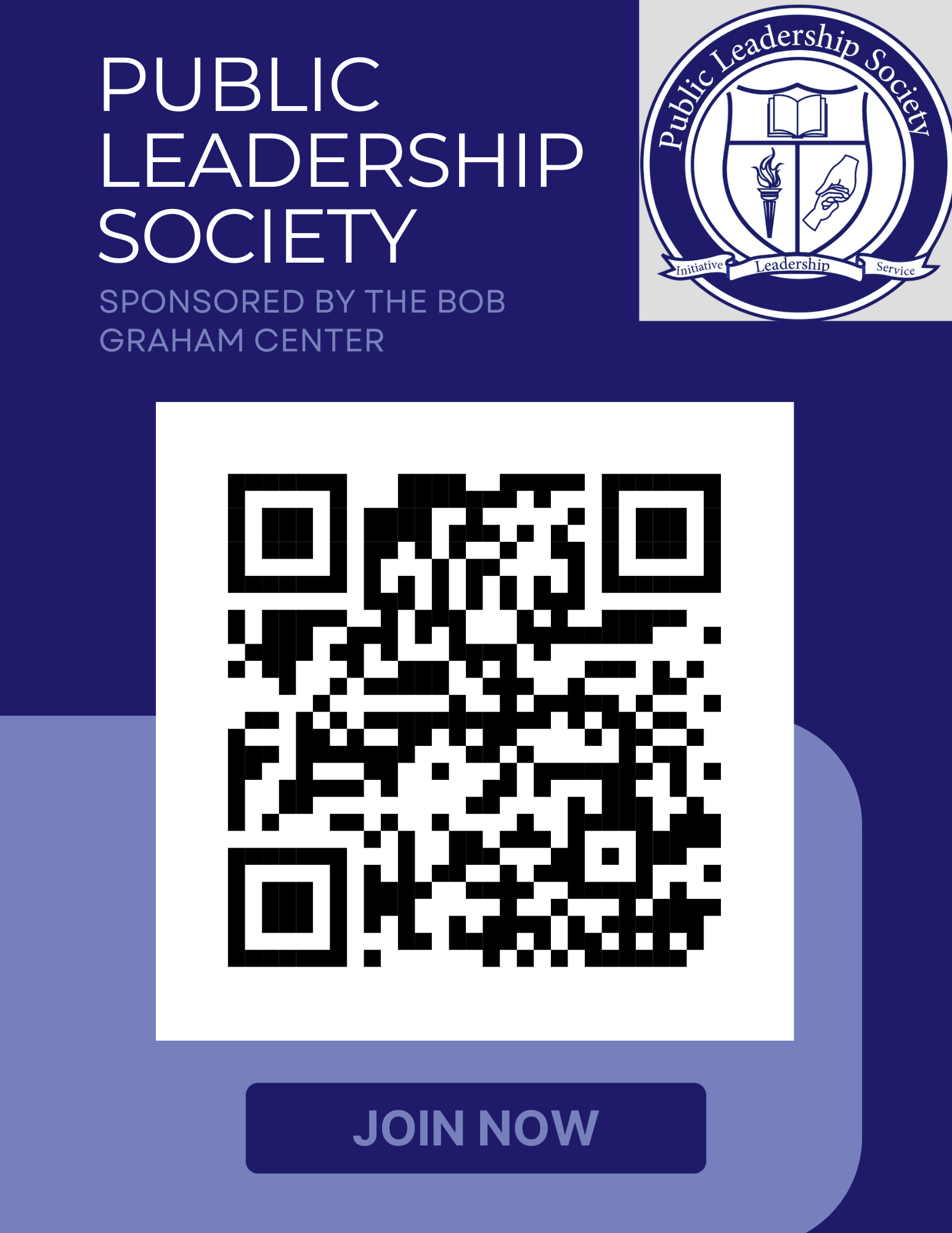public leadership society advertising flyer